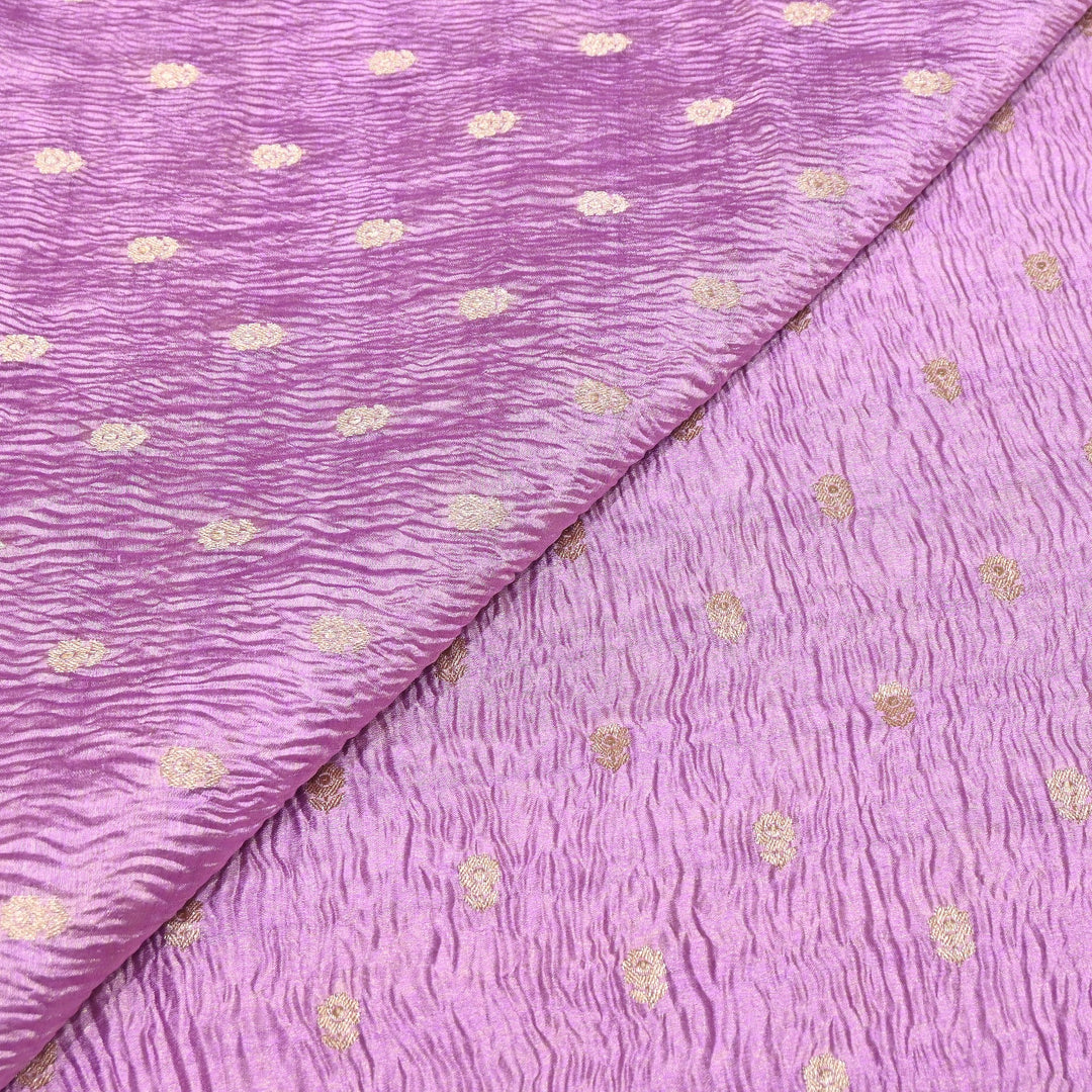 Pure Crush Tissue Zari Booti | Luxury Traditional Designer Fabric | ASE080-06
