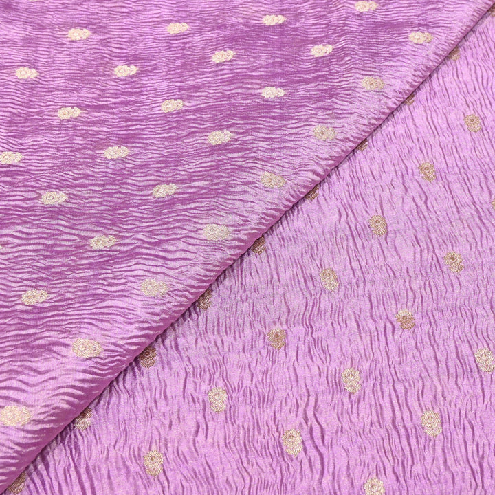 Pure Crush Tissue Zari Booti | Luxury Traditional Designer Fabric | ASE080-06