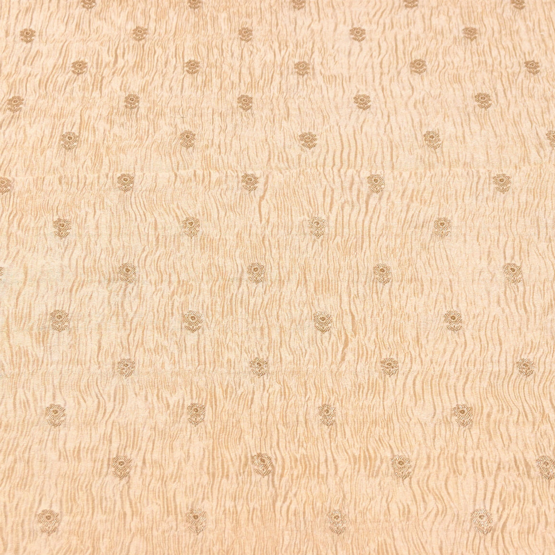 Pure Crush Tissue Zari Booti | Luxury Traditional Designer Fabric | ASE080-07