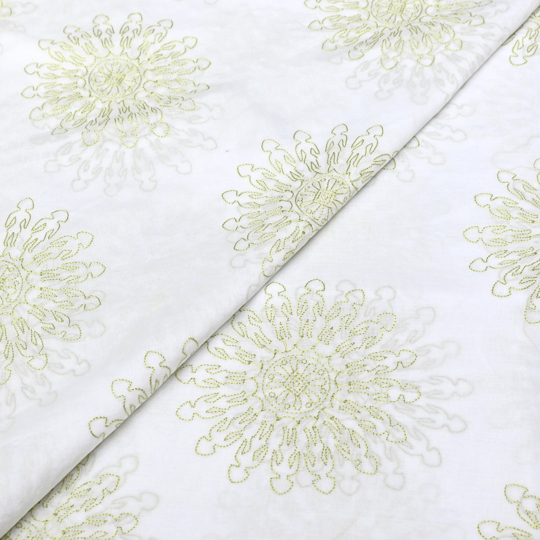 Mul Cotton Thread Embroidery Fabric – Designer Fabric- SN1165-04