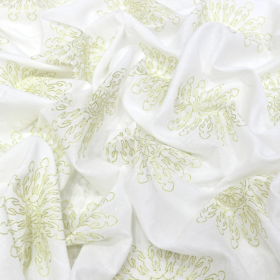 Mul Cotton Thread Embroidery Fabric – Designer Fabric- SN1165-04