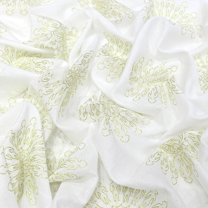 Mul Cotton Thread Embroidery Fabric – Designer Fabric- SN1165-04