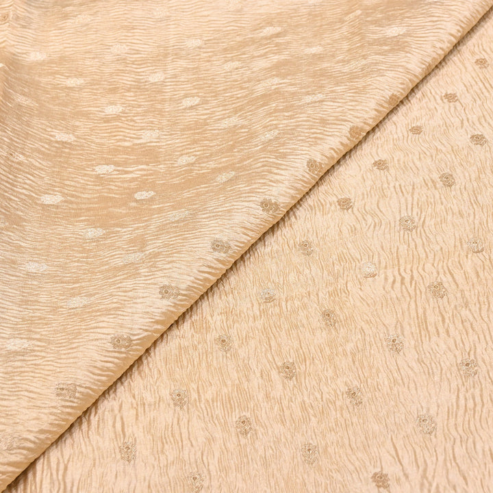 Pure Crush Tissue Zari Booti | Luxury Traditional Designer Fabric | ASE080-07