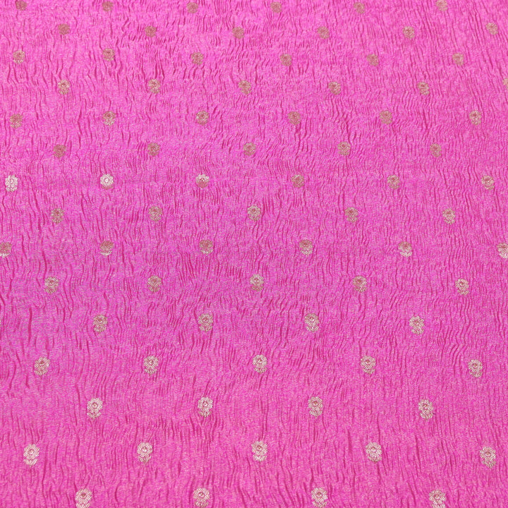 Pure Crush Tissue Zari Booti | Luxury Traditional Designer Fabric | ASE080-08