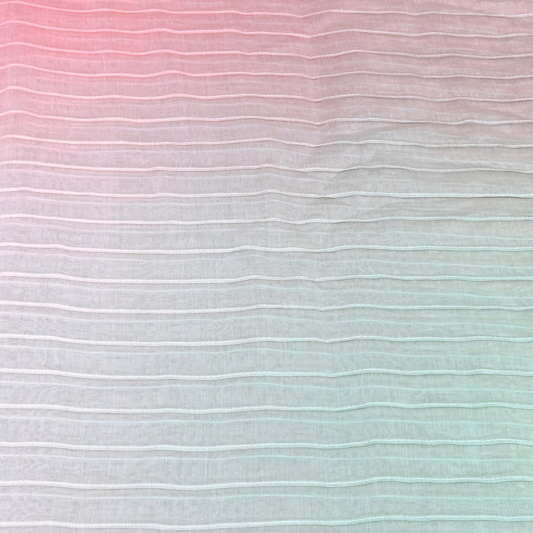 4D Shaded Mul Chanderi Pintex Fabric 44" – Soft Designer Summer Fabric-GP4100-3
