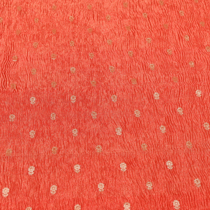 Pure Crush Tissue Zari Booti | Luxury Traditional Designer Fabric | ASE080-10
