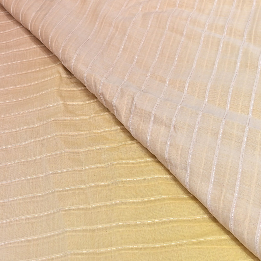 4D Shaded Mul Chanderi Pintex Fabric 44" – Soft Designer Summer Fabric-GP4100-2