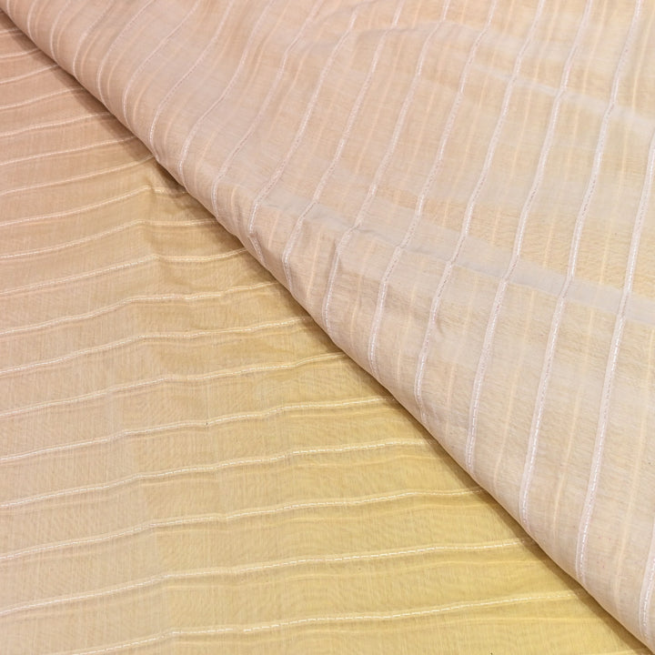 4D Shaded Mul Chanderi Pintex Fabric 44" – Soft Designer Summer Fabric-GP4100-2