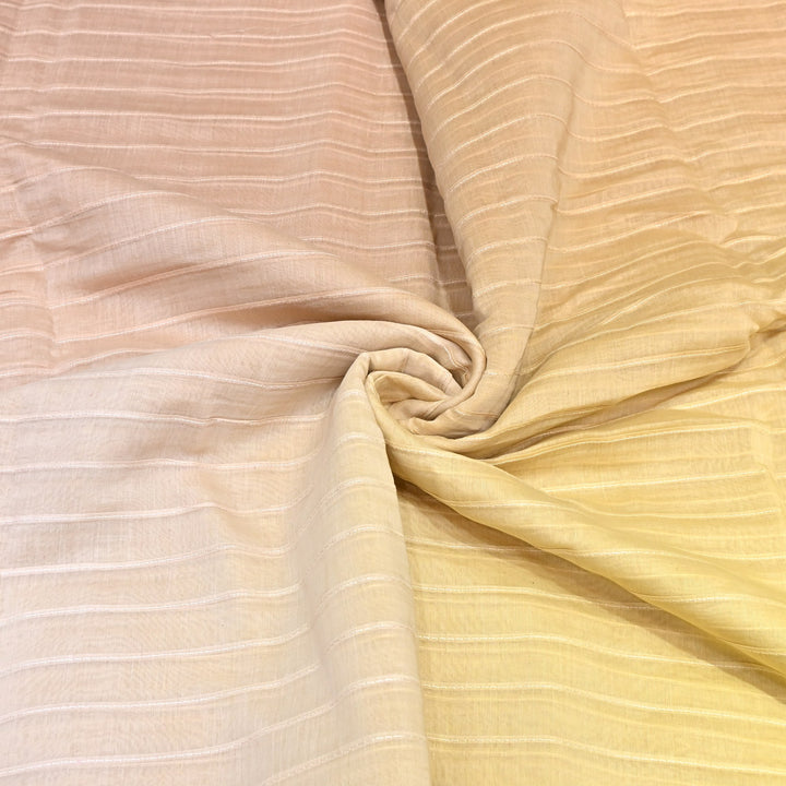 4D Shaded Mul Chanderi Pintex Fabric 44" – Soft Designer Summer Fabric-GP4100-2