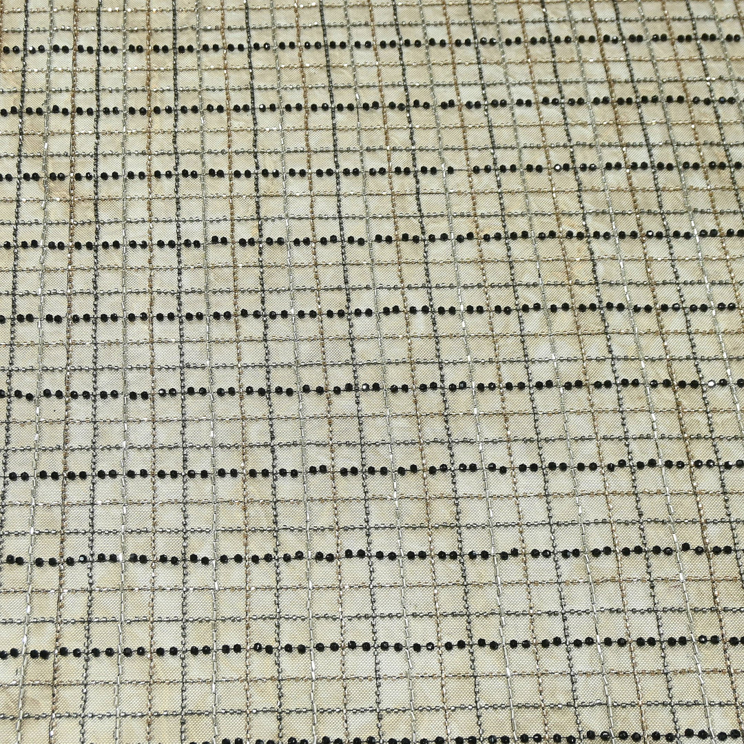Premium Imported Net Embroidery Fabric | Designer Net Embroidered Fabric-MBL868-A