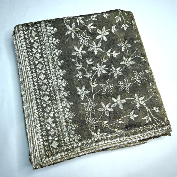 Beautiful Tissue Zari Sequins Work Dupatta