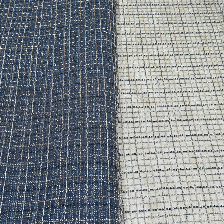 Premium Imported Net Embroidery Fabric | Designer Net Embroidered Fabric-MBL868-A2