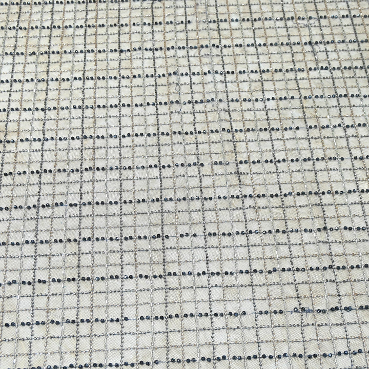 Premium Imported Net Embroidery Fabric | Designer Net Embroidered Fabric-MBL868-A2