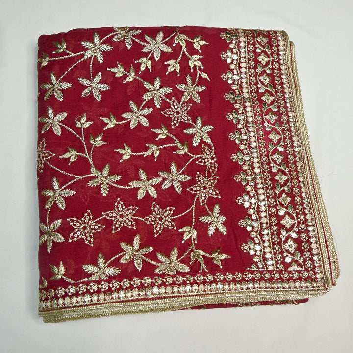 Beautiful Tissue Zari Sequins Work Dupatta