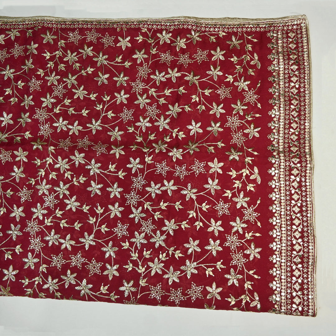 Beautiful Tissue Zari Sequins Work Dupatta