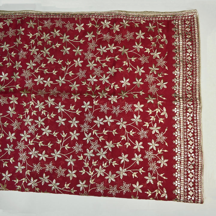 Beautiful Tissue Zari Sequins Work Dupatta