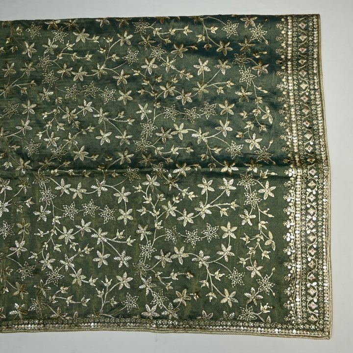 Beautiful Tissue Zari Sequins Work Dupatta