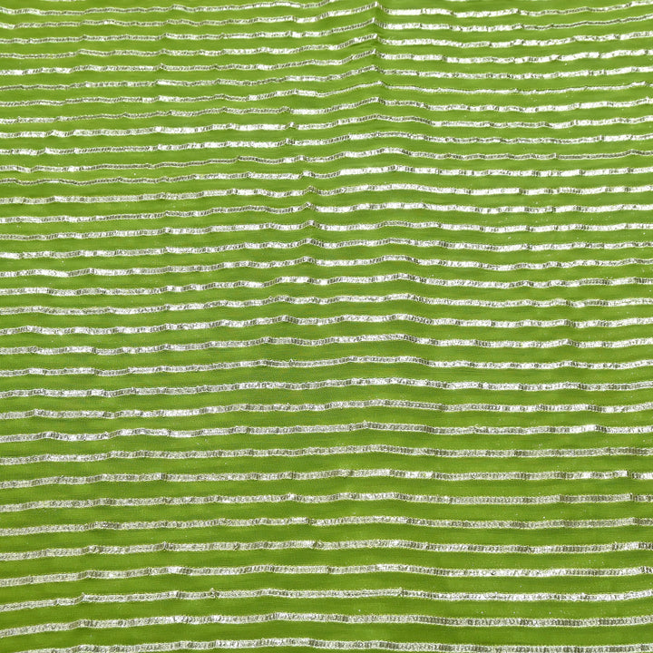 Dyed Viscose Georgette Gota Patti Fabric 44" – Premium Embellished Designer Fabric - RC2335-7