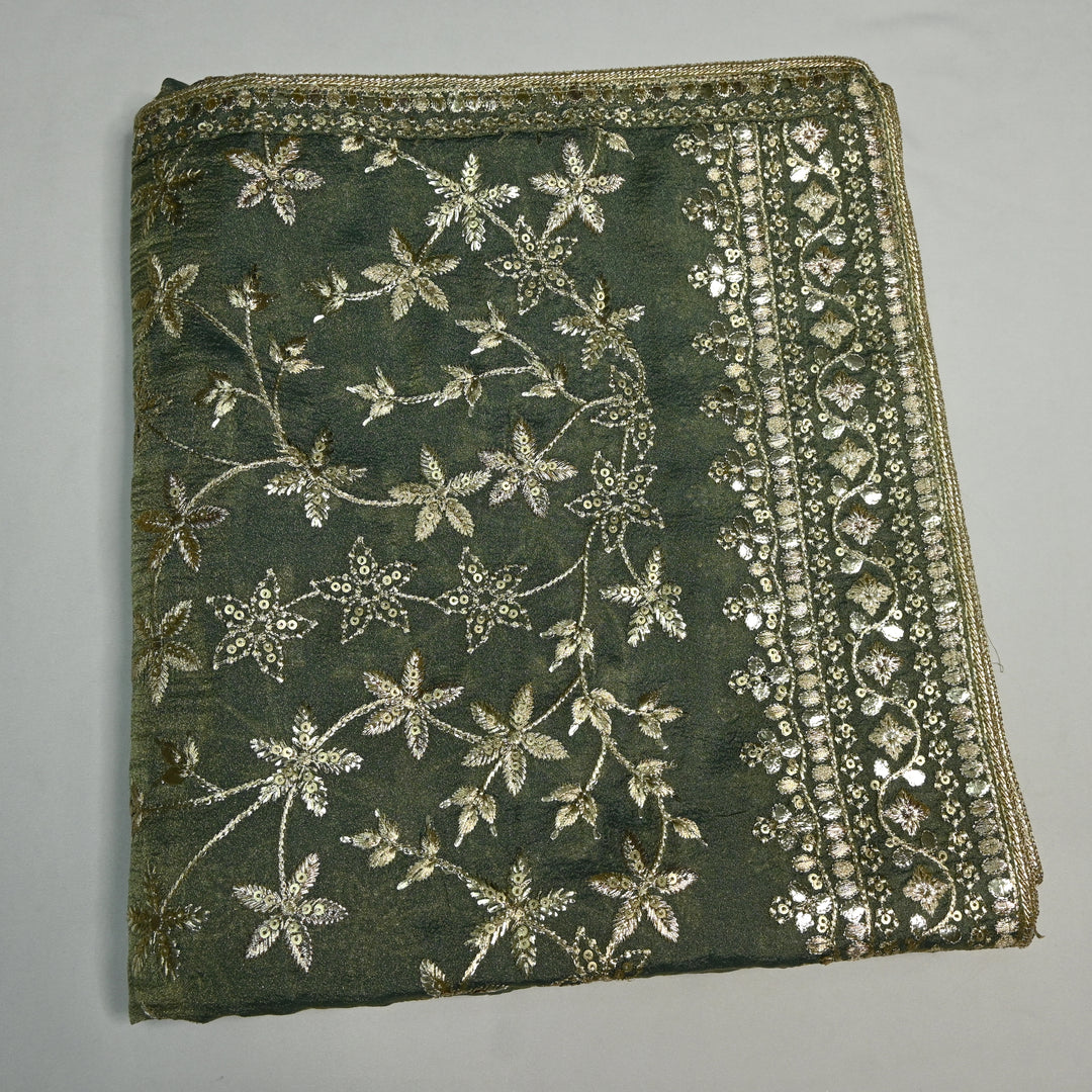 Beautiful Tissue Zari Sequins Work Dupatta