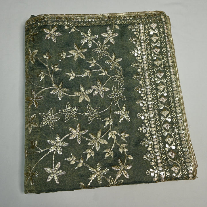 Beautiful Tissue Zari Sequins Work Dupatta