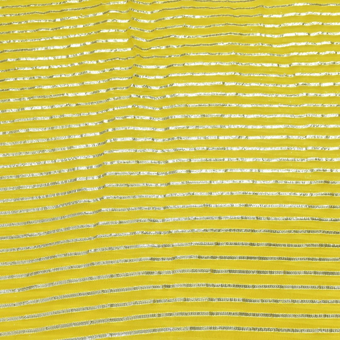 Dyed Viscose Georgette Gota Patti Fabric 44" – Premium Embellished Designer Fabric - RC2335-8