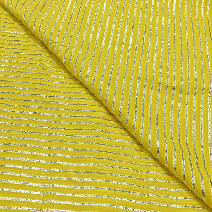 Dyed Viscose Georgette Gota Patti Fabric 44" – Premium Embellished Designer Fabric - RC2335-8