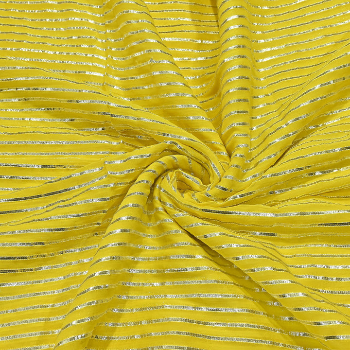 Dyed Viscose Georgette Gota Patti Fabric 44" – Premium Embellished Designer Fabric - RC2335-8