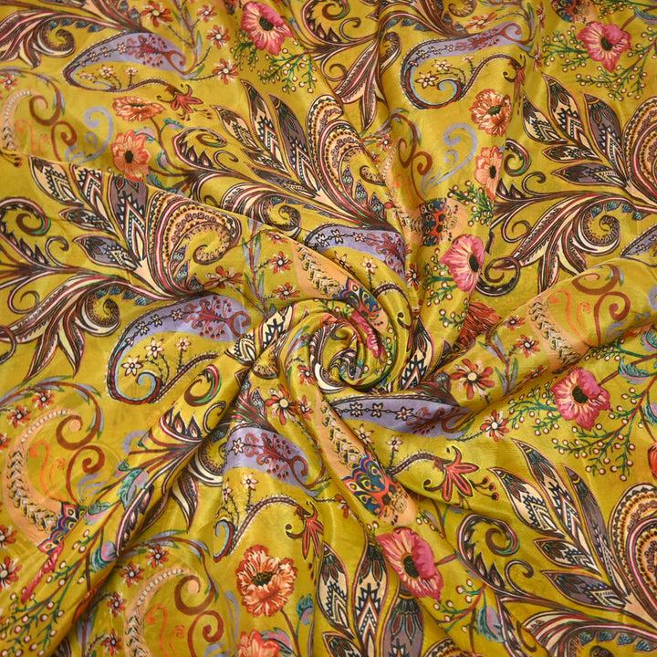 Designer Viscose Organza Printed Fabric
