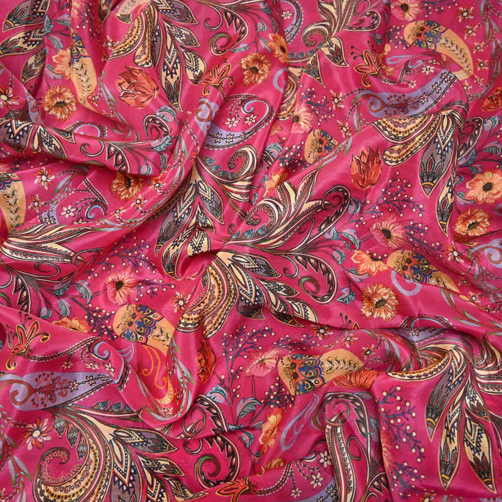 Designer Viscose Organza Printed Fabric