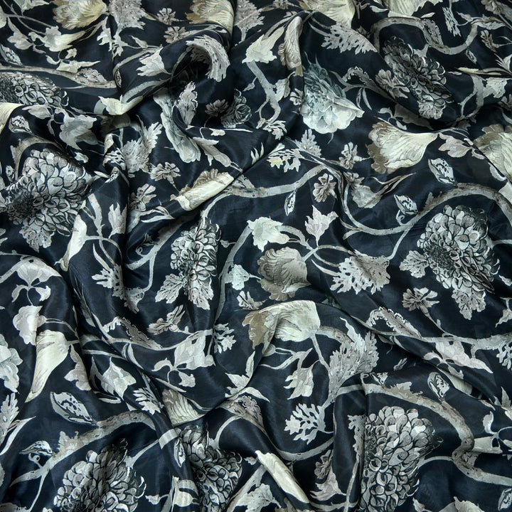 Designer Viscose Organza Printed Fabric