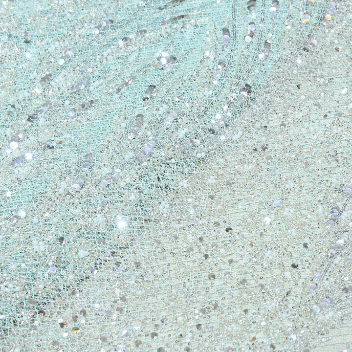 Imported Sequins & Beads Lace Embroidery Fabric 60" | JH24574-03
