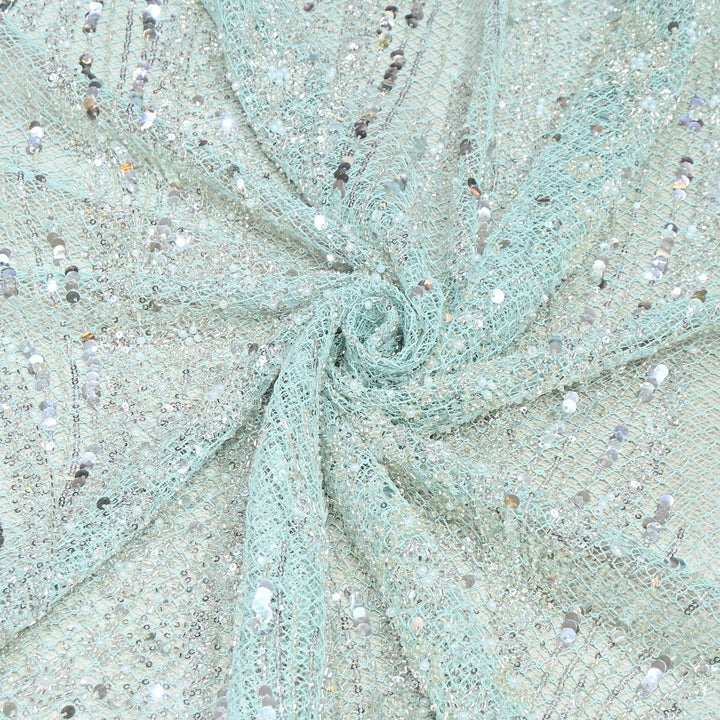 Imported Sequins & Beads Lace Embroidery Fabric 60" | JH24574-03