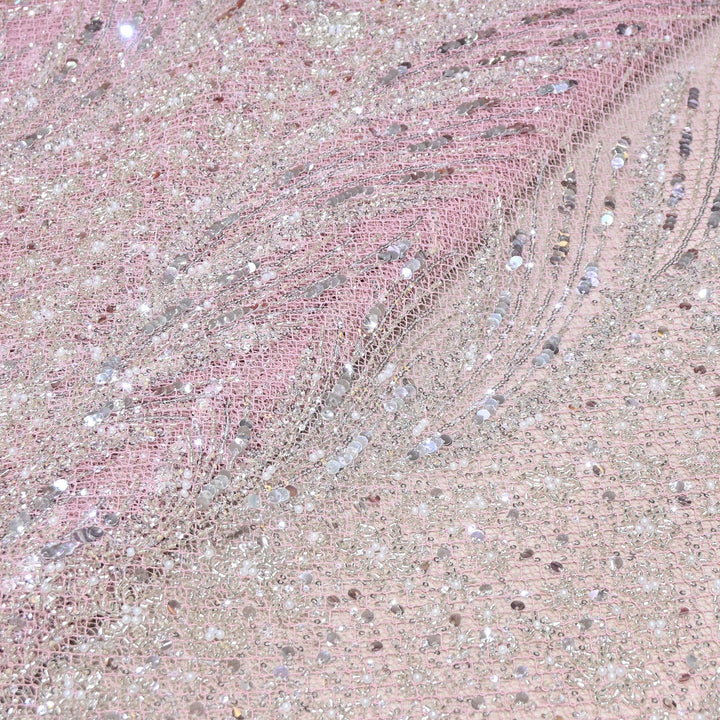 Imported Sequins & Beads Lace Embroidery Fabric 60" | JH24574-04