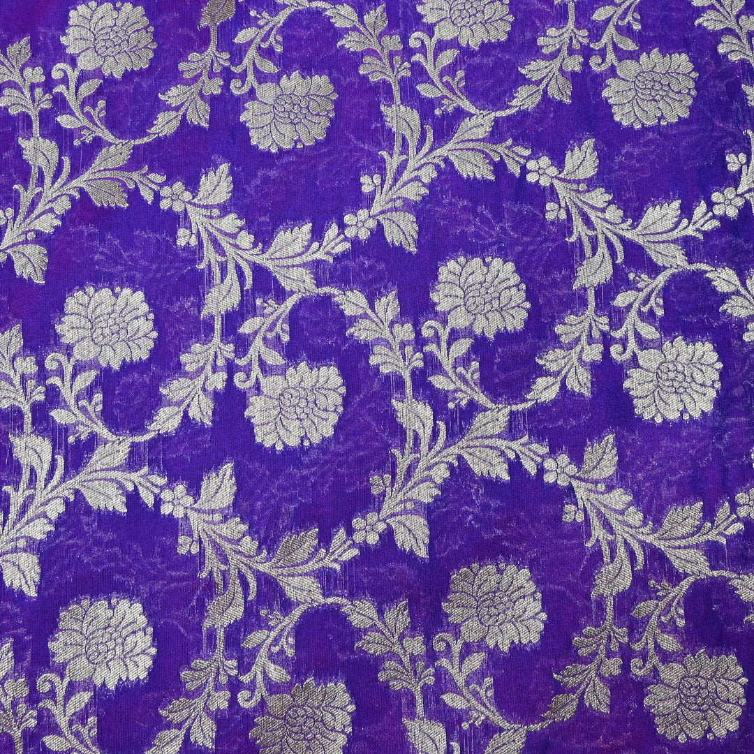 Chanderi Paudi Zari Jaal Brocade Fabrics