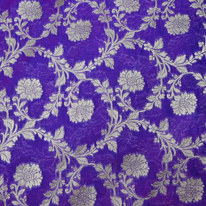 Chanderi Paudi Zari Jaal Brocade Fabrics