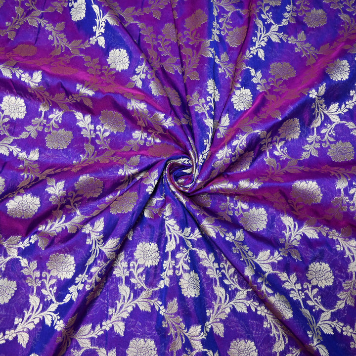 Chanderi Paudi Zari Jaal Brocade Fabrics