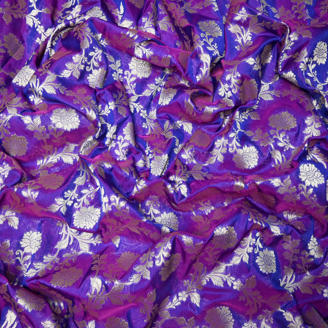 Chanderi Paudi Zari Jaal Brocade Fabrics