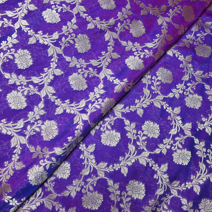 Chanderi Paudi Zari Jaal Brocade Fabrics