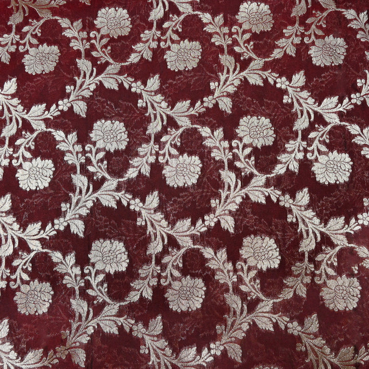 Chanderi Paudi Zari Jaal Brocade Fabrics
