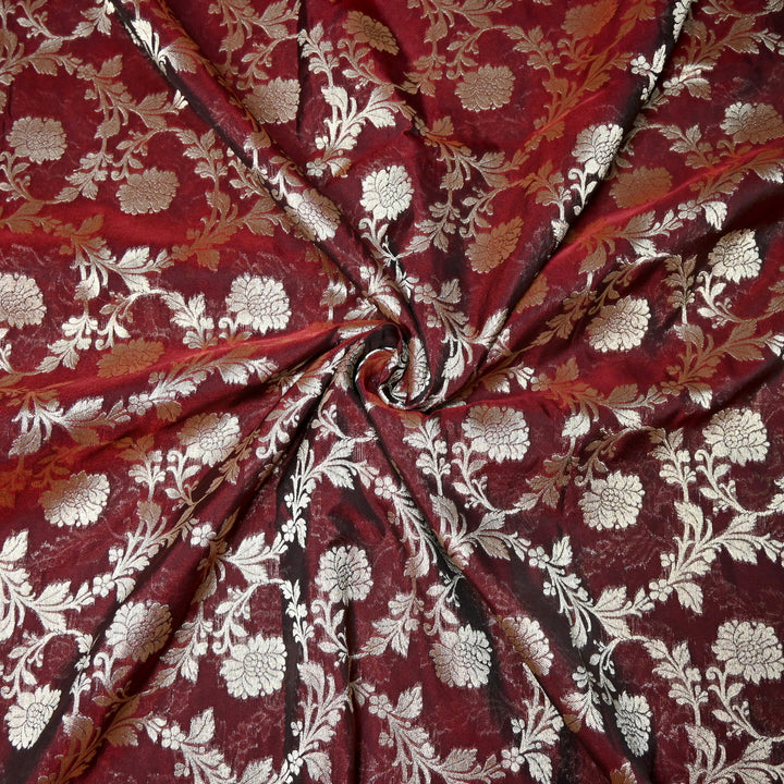 Chanderi Paudi Zari Jaal Brocade Fabrics