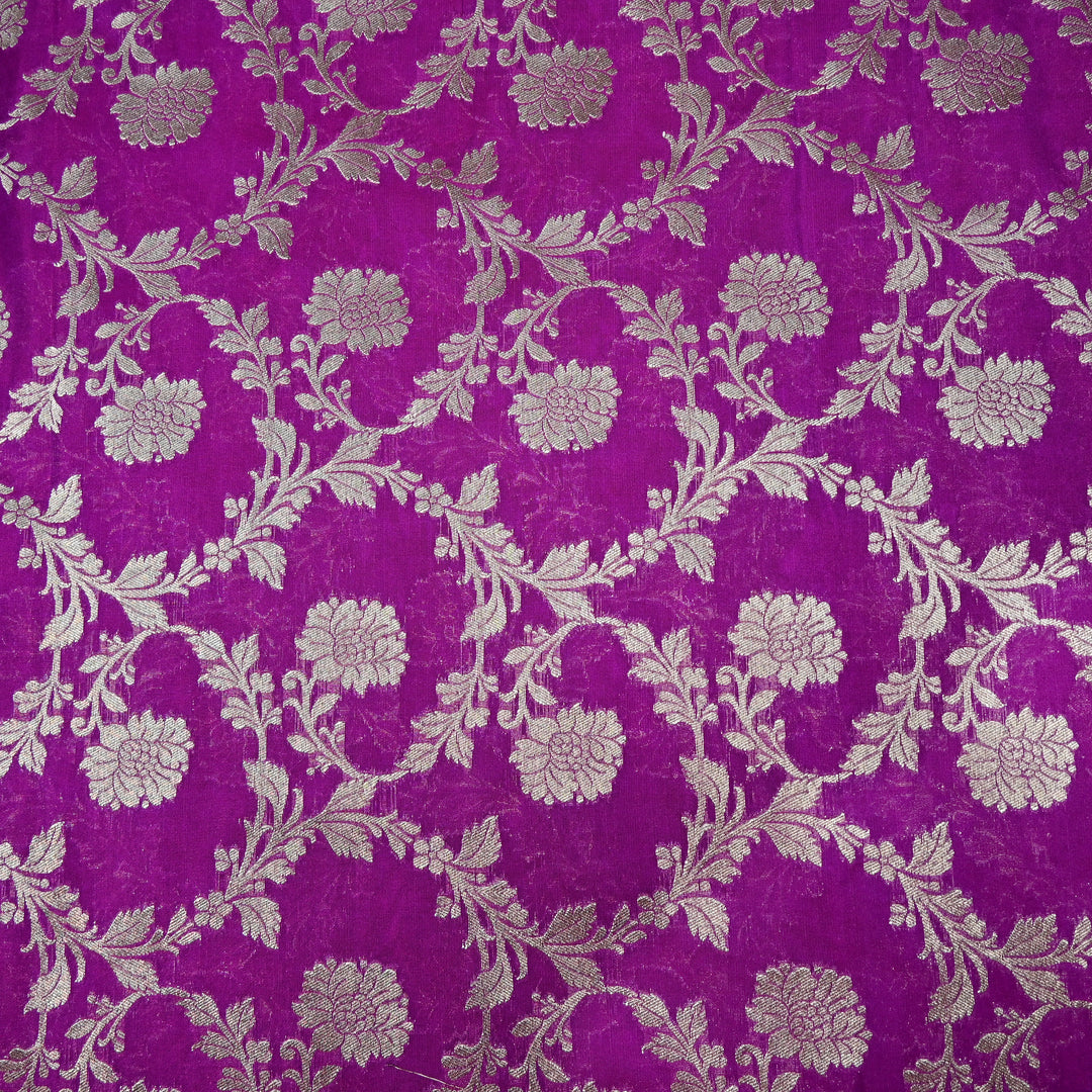 Chanderi Paudi Zari Jaal Brocade Fabrics
