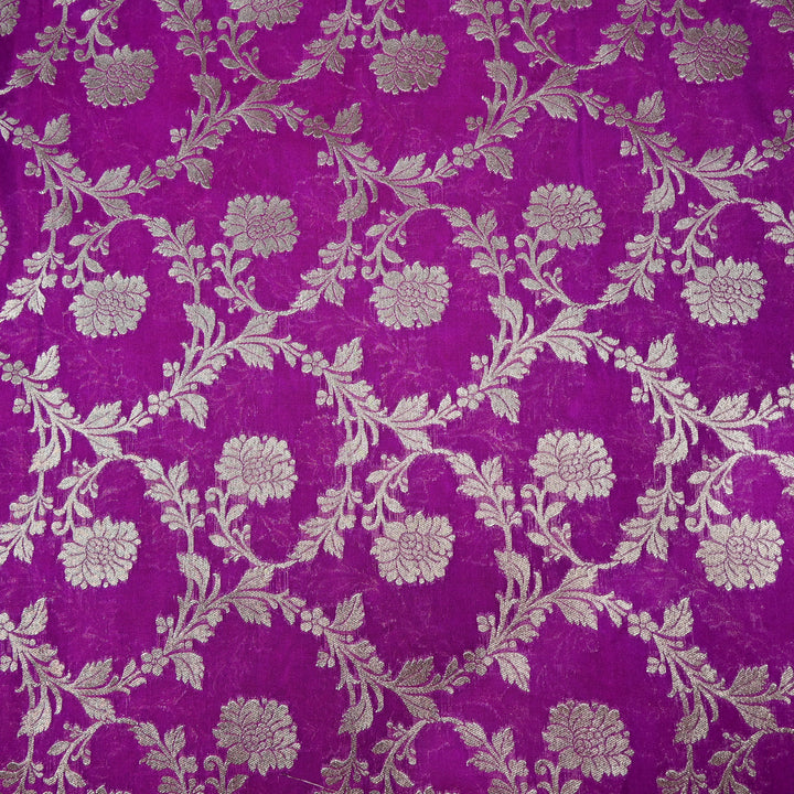 Chanderi Paudi Zari Jaal Brocade Fabrics