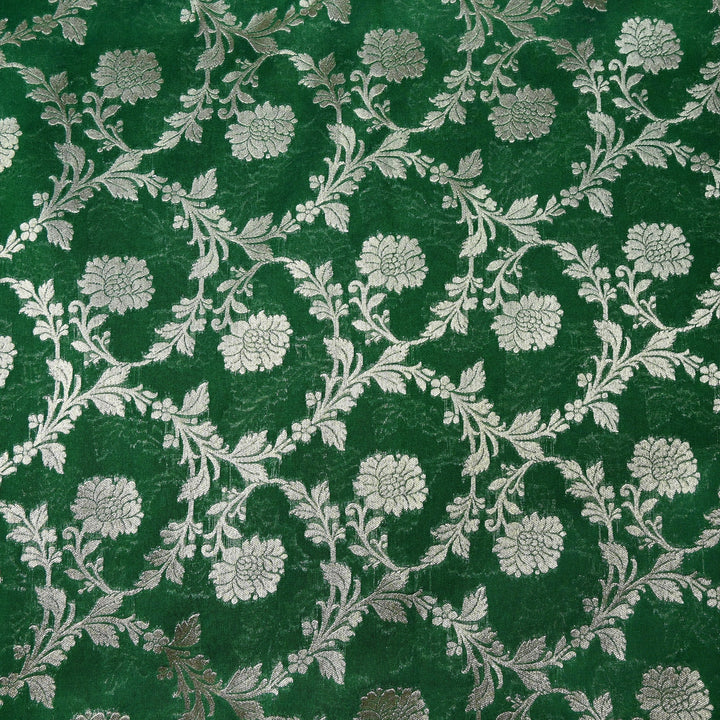 Chanderi Paudi Zari Jaal Brocade Fabrics