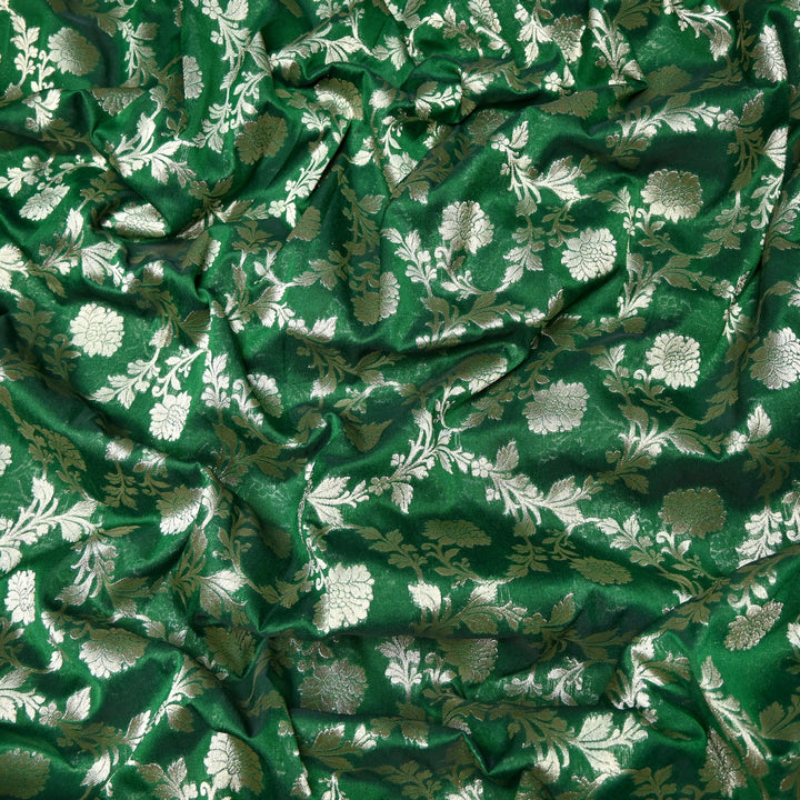 Chanderi Paudi Zari Jaal Brocade Fabrics