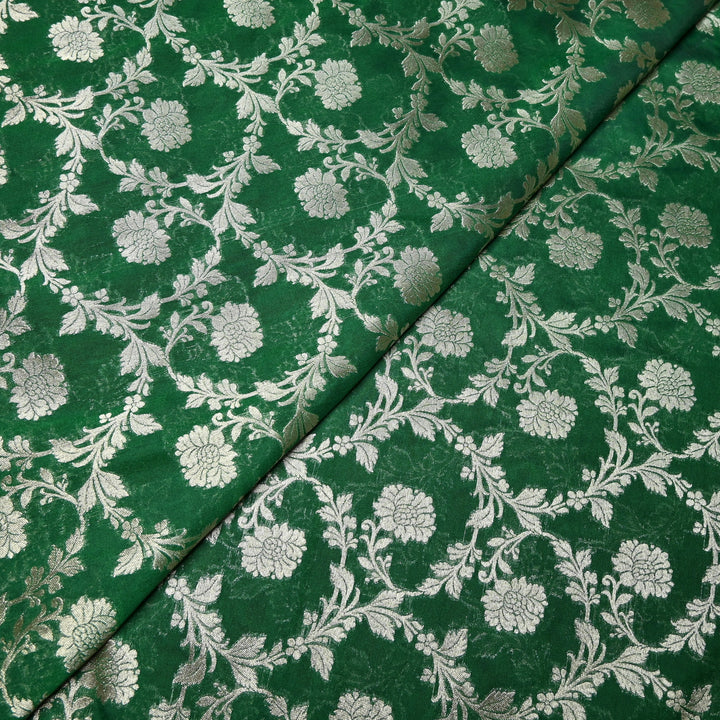 Chanderi Paudi Zari Jaal Brocade Fabrics