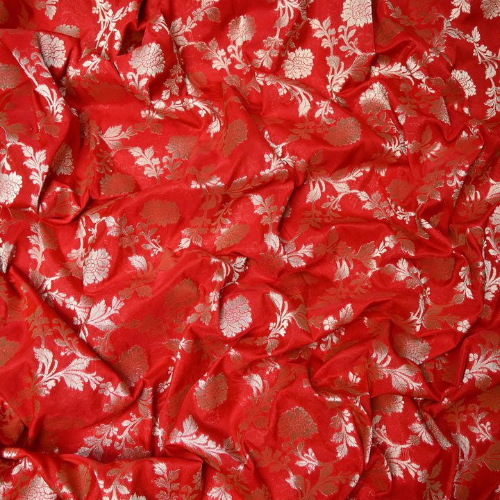 Chanderi Paudi Zari Jaal Brocade Fabrics
