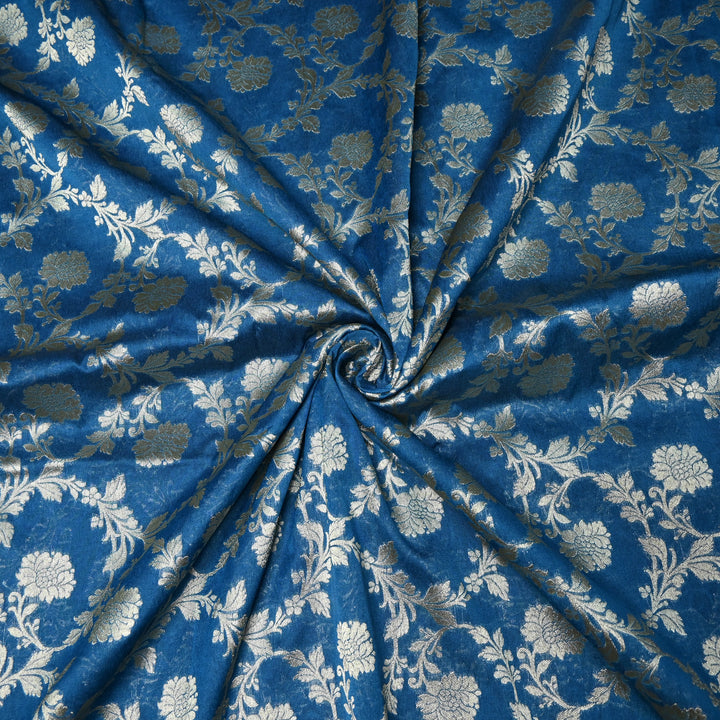 Chanderi Paudi Zari Jaal Brocade Fabrics