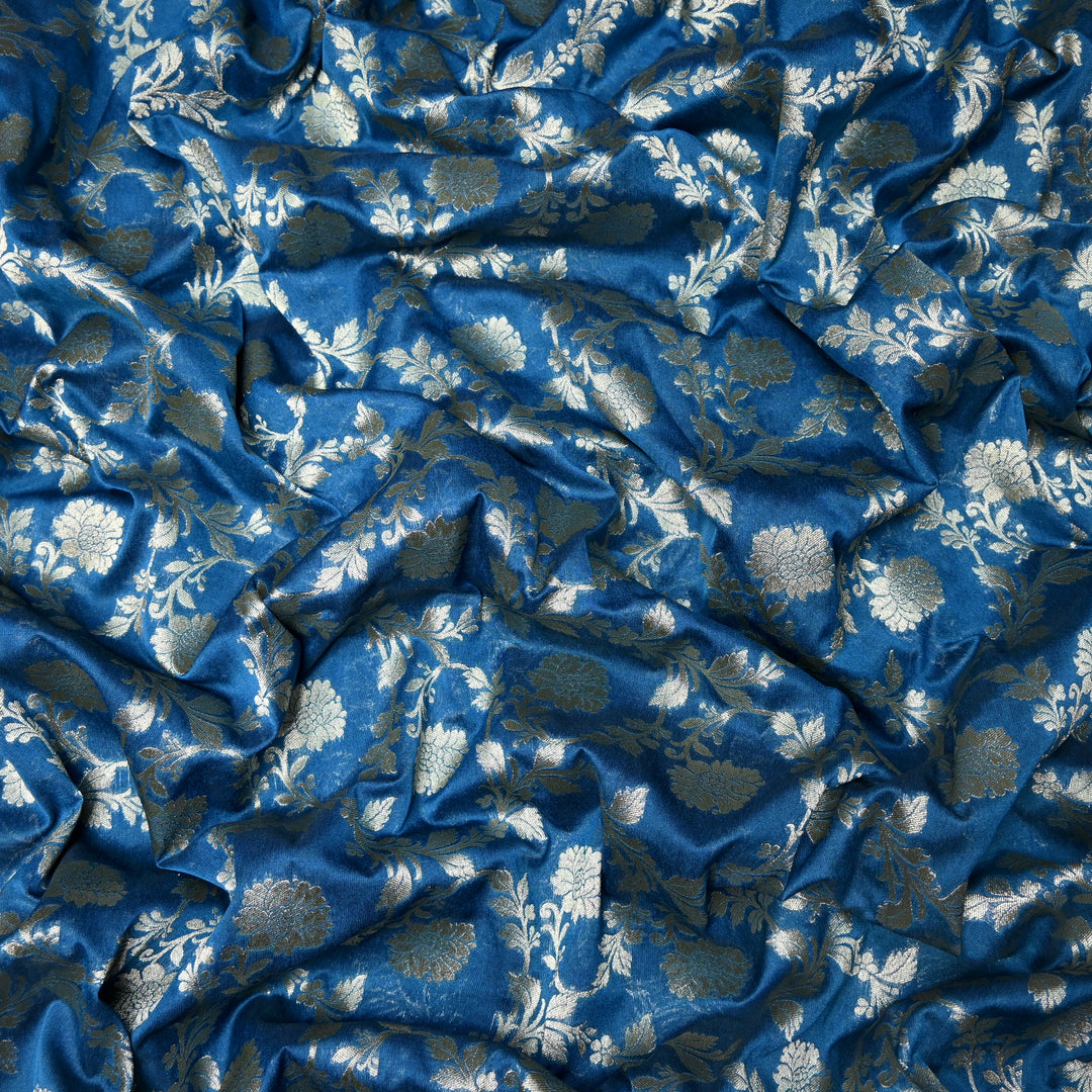 Chanderi Paudi Zari Jaal Brocade Fabrics
