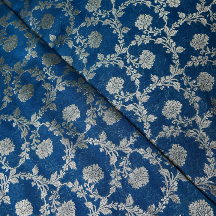 Chanderi Paudi Zari Jaal Brocade Fabrics