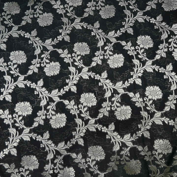 Chanderi Paudi Zari Jaal Brocade Fabrics